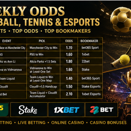 A Packed Weekend of Football, Tennis and Esports Betting